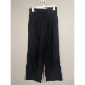 Everlane High Waisted Wide Leg Tailored Trousers Size 2 Short Petite